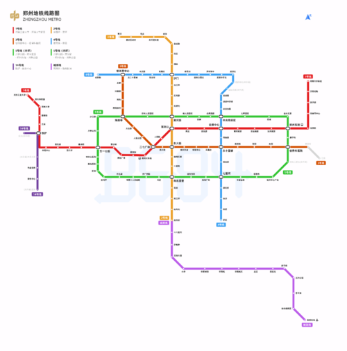 郑州地铁最新版路线图详解